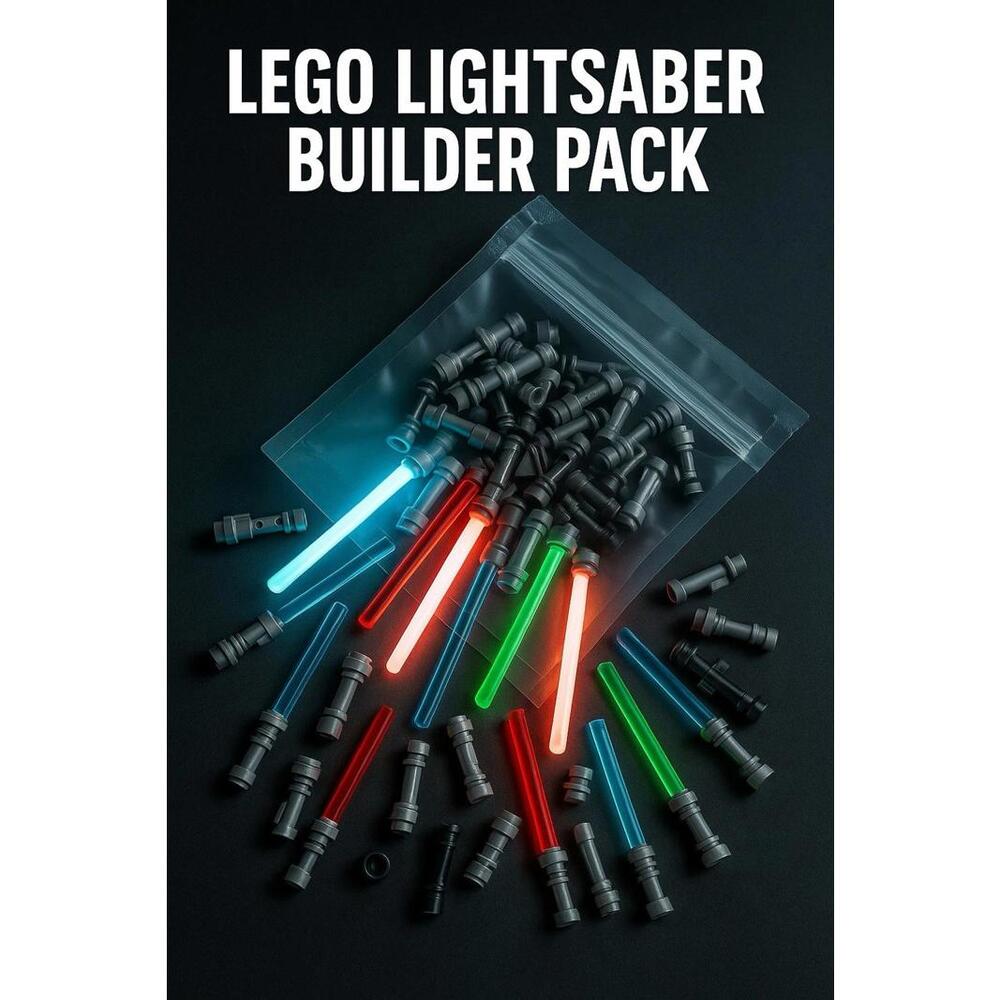LEGO Star Wars Lightsaber Mystery Pack (10 Complete) Hilts & Blades – Authentic